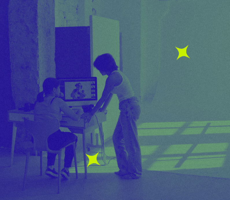 Creative agency team brainstorming branding campaign